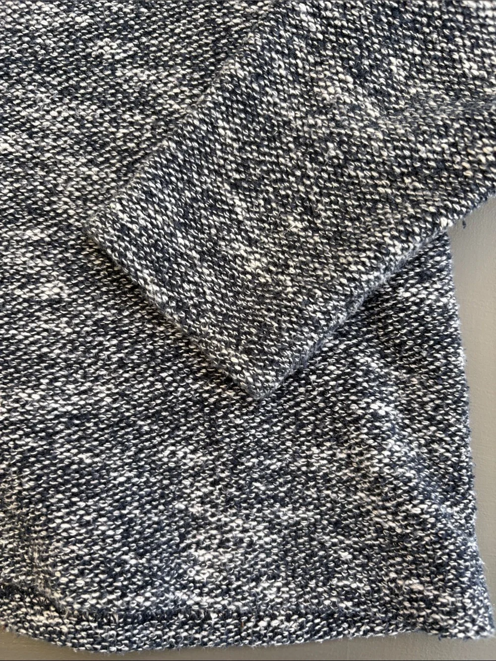 Zara Kids Cozy Navy & White Marled Button-Accent with faux wood buttons